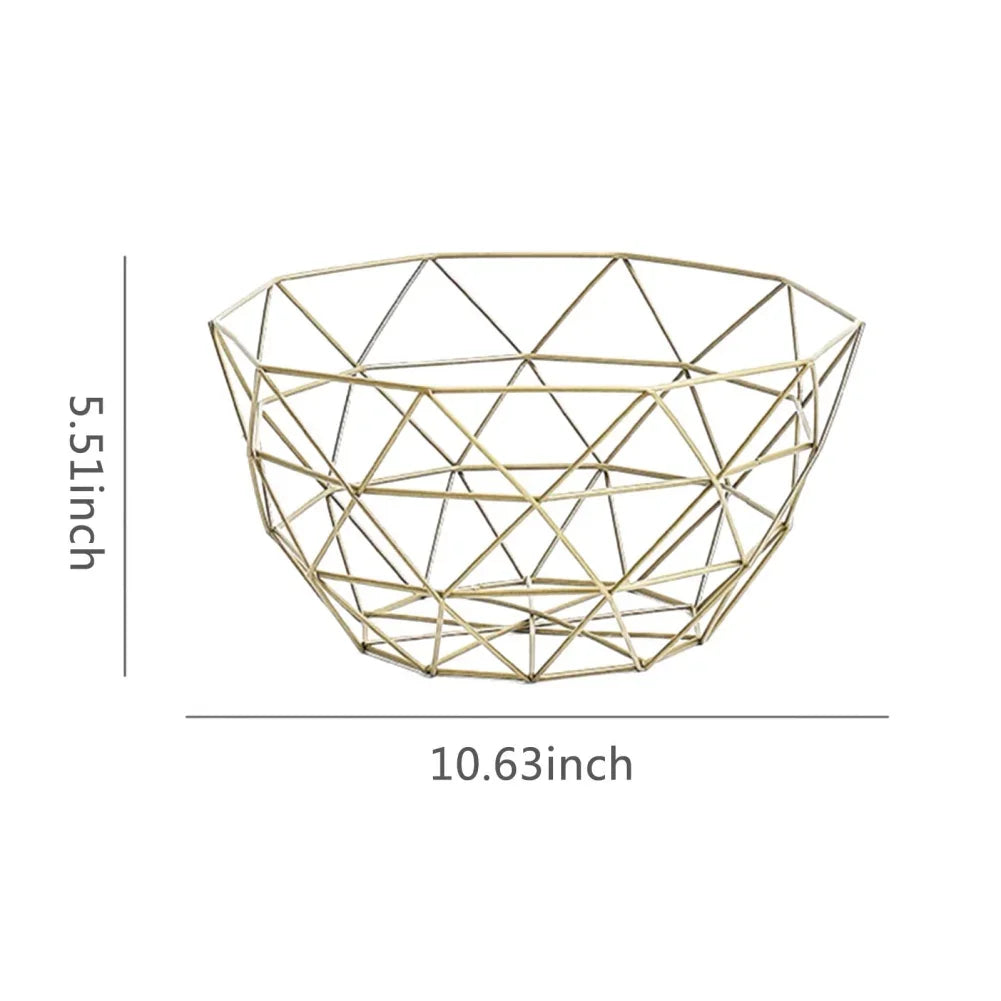 Metal Fruit Basket Simple Storage Bowls