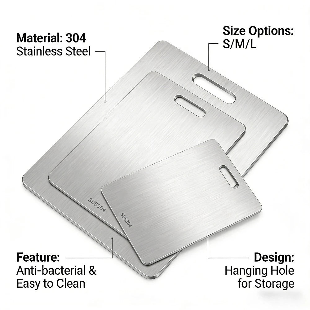 Stainless Steel Cutting Board, Kneading Dough Board