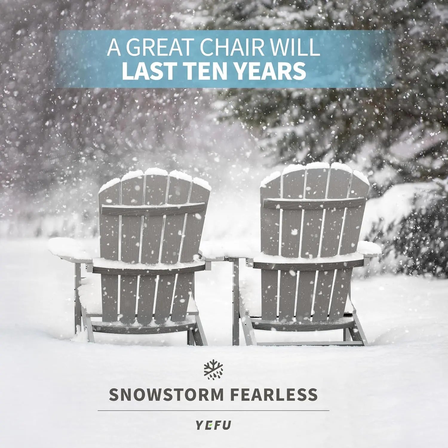 Adirondack Chairs Set of 4 Plastic Weather Resistant-Grey,