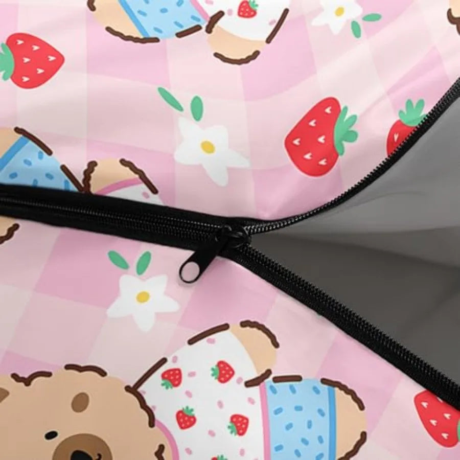 Cute Sleeping Bag for Girls Waterproof Portable Camping Bag,