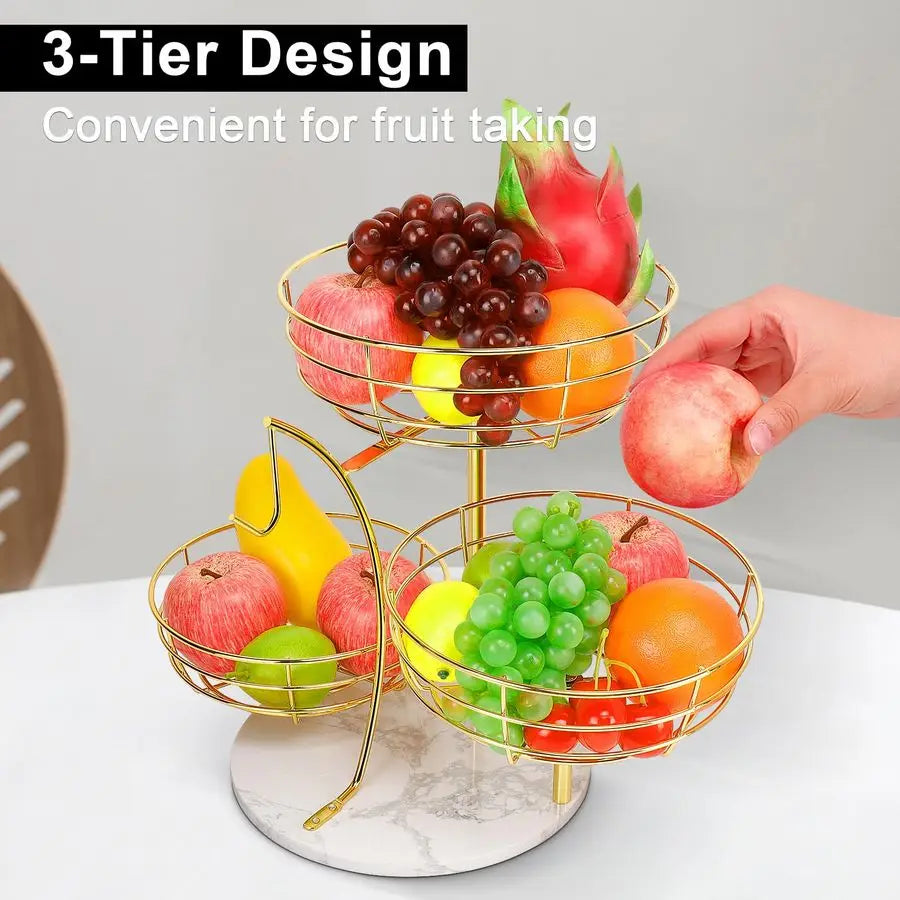 Fruit Basket Bowl with Banana Hanger