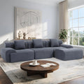 Modular Sectional Sofa with Ottoman