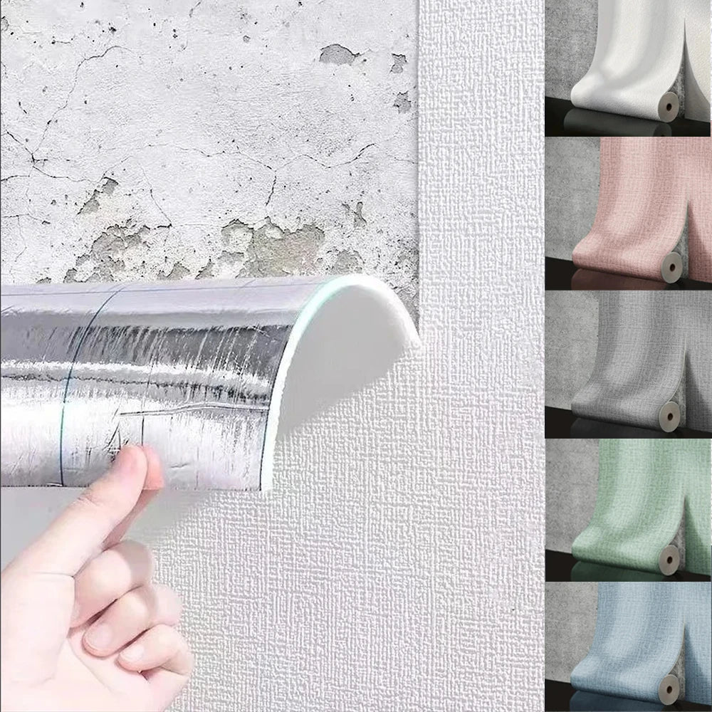 Self-Adhesive Foam Wall Panel Linen Waterproof Soundproof Removable