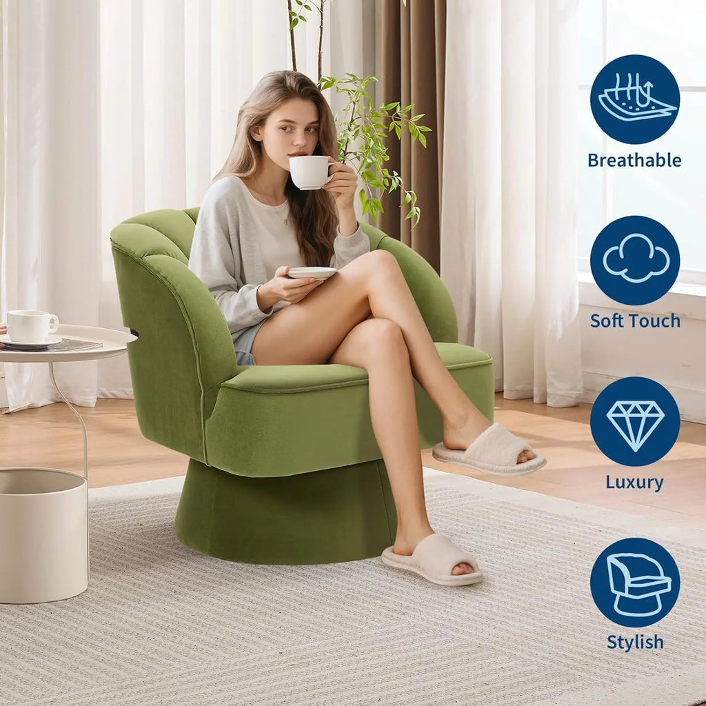 Ultra-Plush Swivel Accent Chair 360