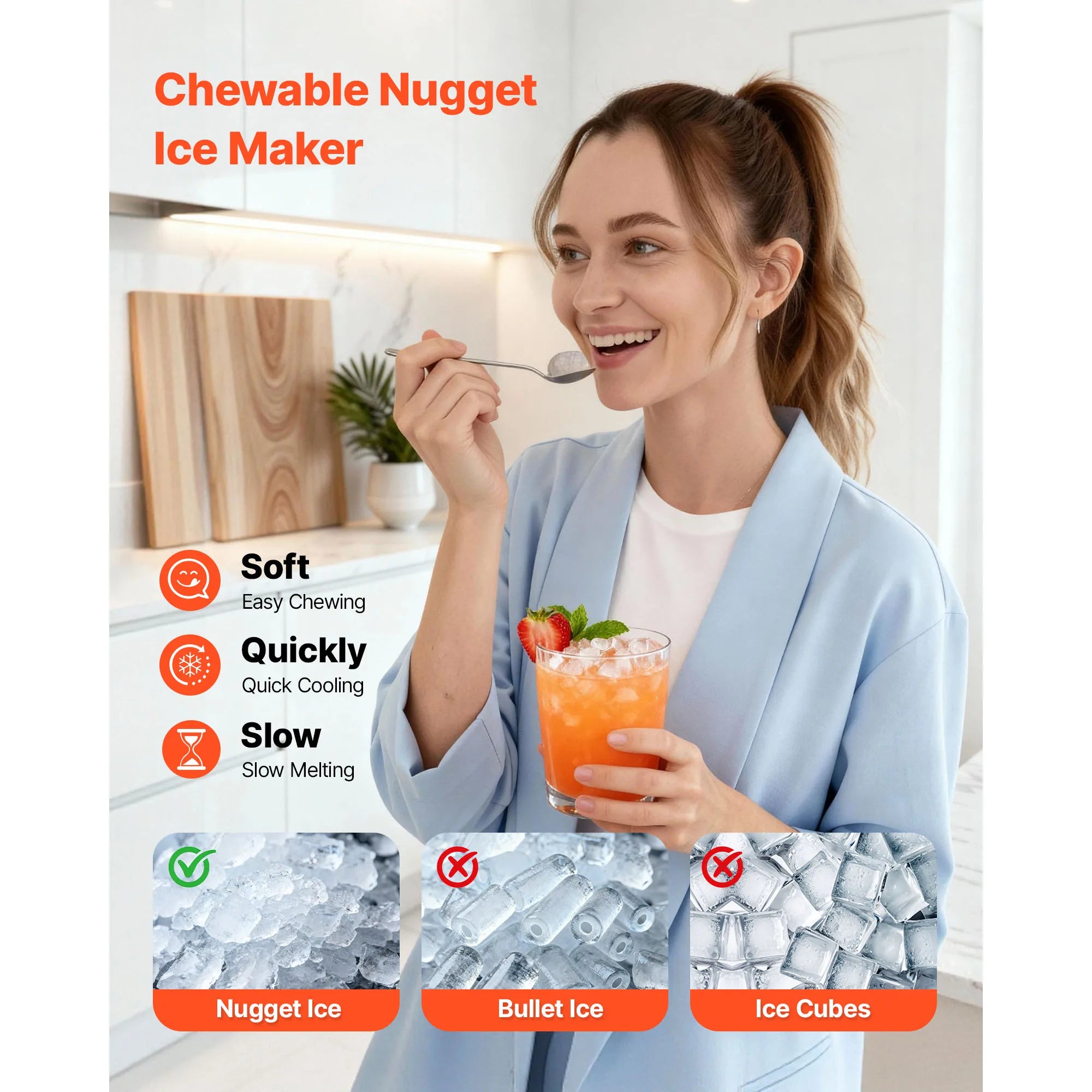 Countertop Ice Maker Self-Cleaning Portable