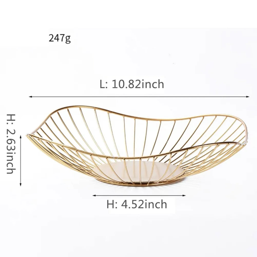 Metal Fruit Basket Simple Storage Bowls
