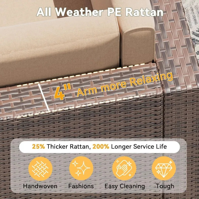 Patio Set, Wicker Outdoor Furniture