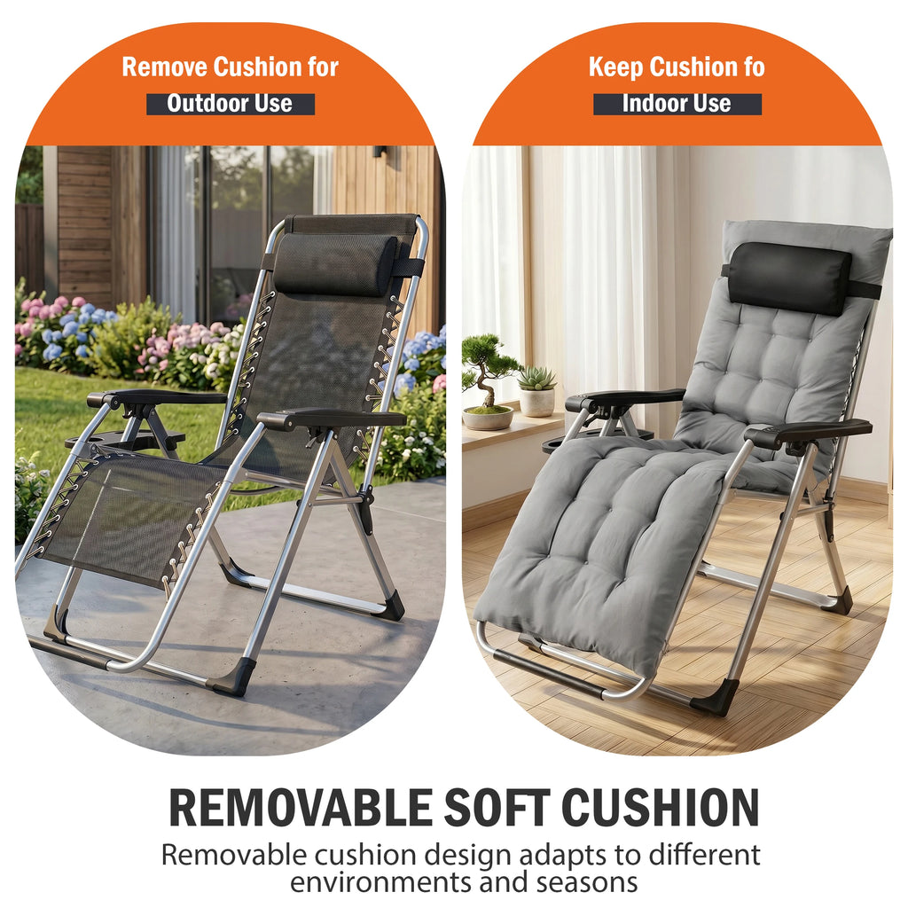 Zero Gravity Reclining Camping Lounge Chair