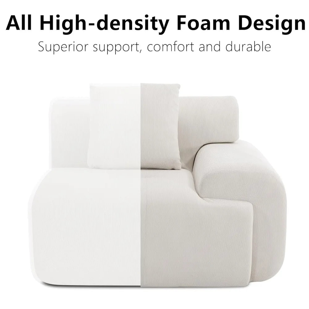 Modular Sectional Sofa with Ottoman