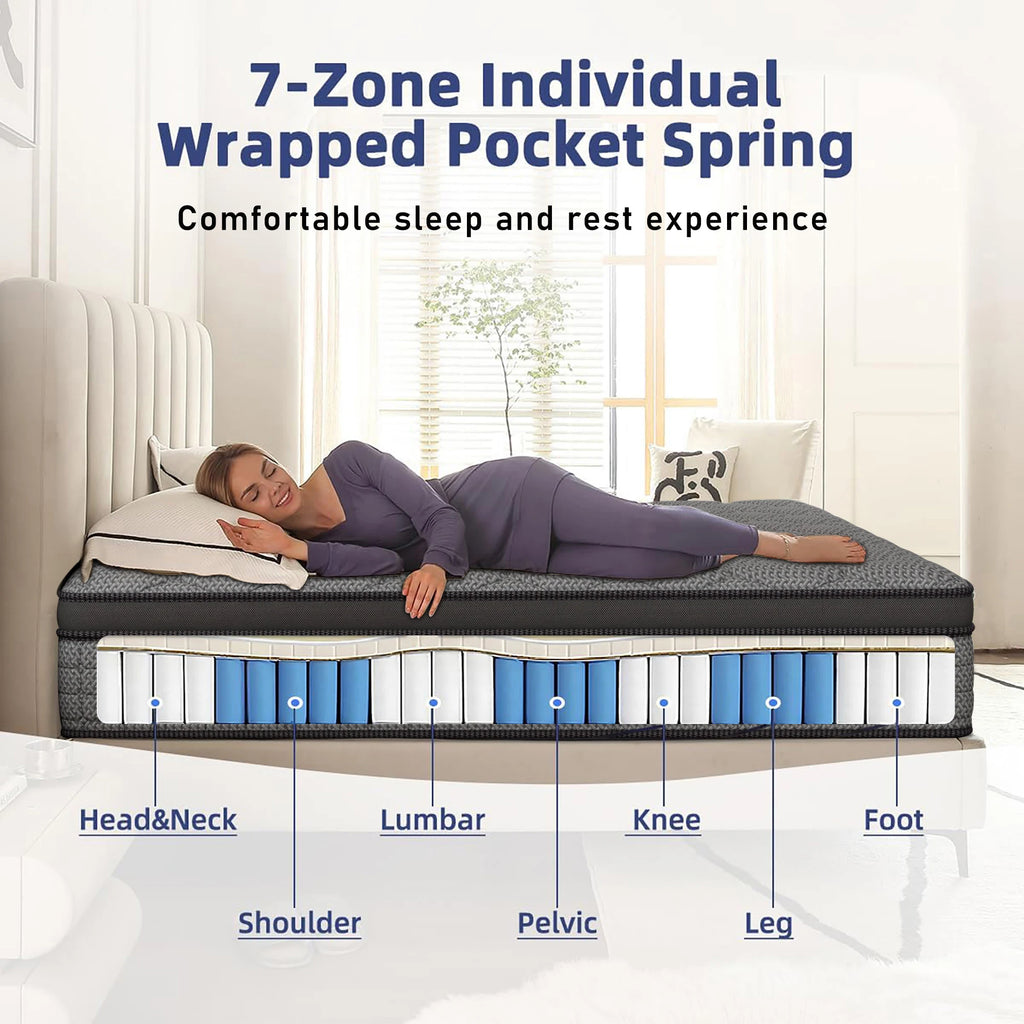 12"/14" Inch Medium Gel Memory Foam Mattress