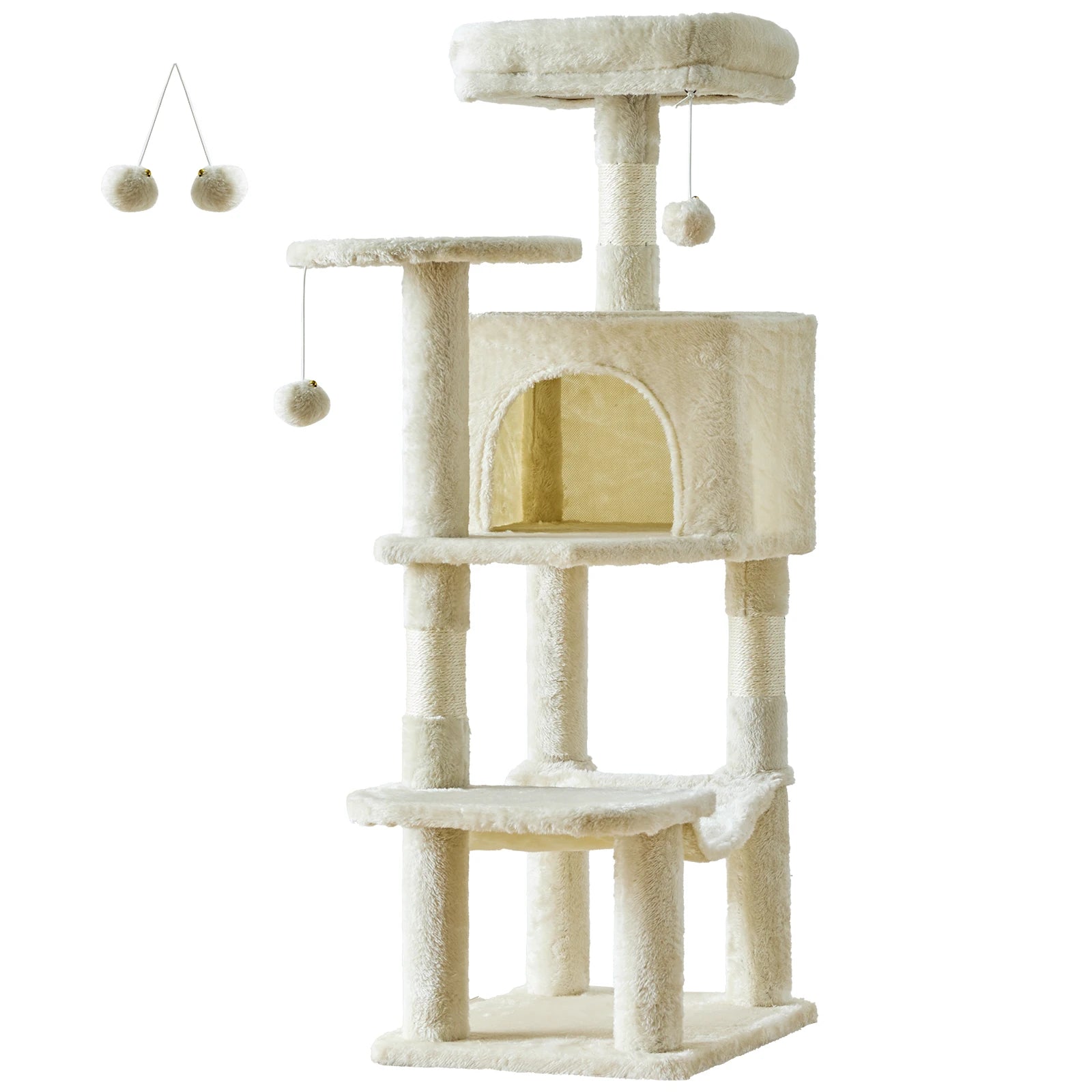 44In Cat Tree Tall Multi-Cat Climbing Tower