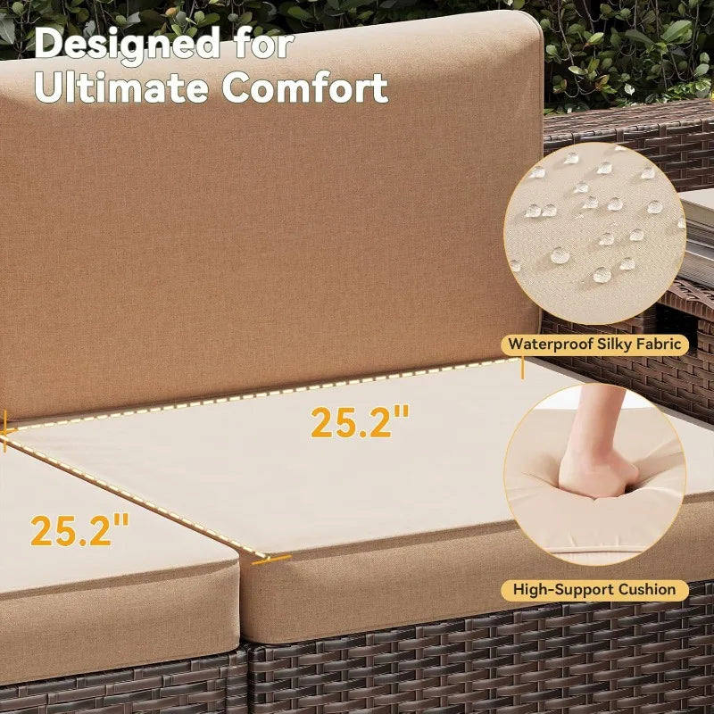Patio Set, Wicker Outdoor Furniture