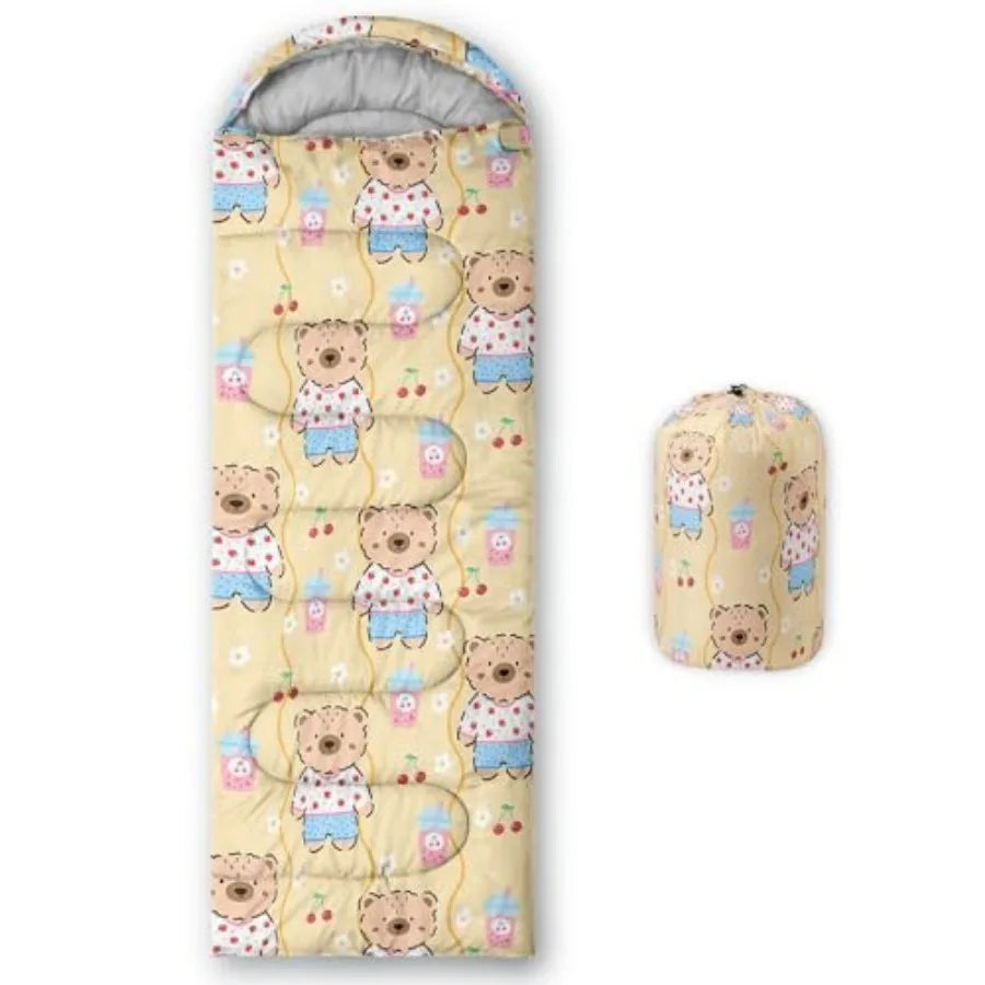 Cute Sleeping Bag for Girls Waterproof Portable Camping Bag,