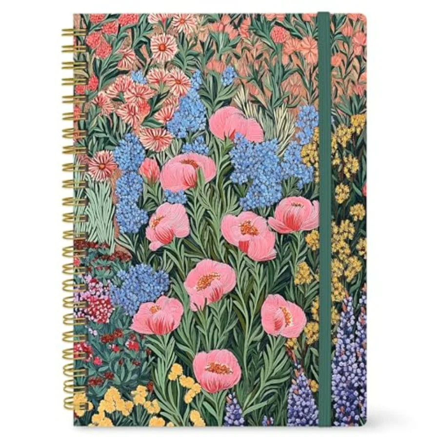 Large Spiral Lined Journal for Women, 8.5" x 11" Notebooks for Work Collge Ruled, A4 Aesthetic Cute Journaling Notebooks for Wr