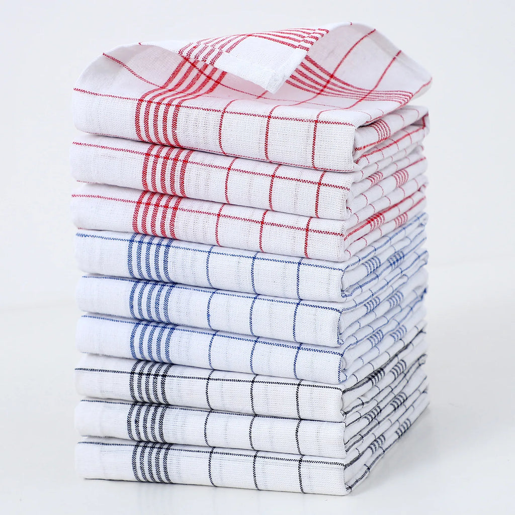 Plaid Dish Towel Scouring Pad
