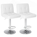 2 Leather Bar Stools Counter Height Bar