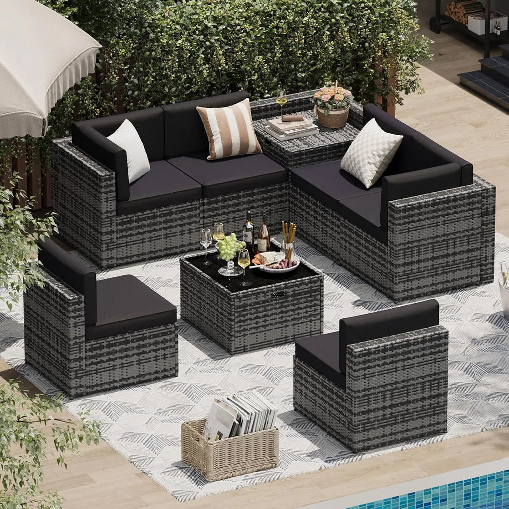 Patio Set, Wicker Outdoor Furniture